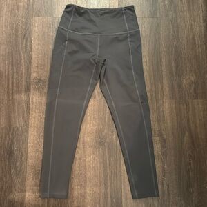 Zella Leggings with Pockets Color Gray Size Small.